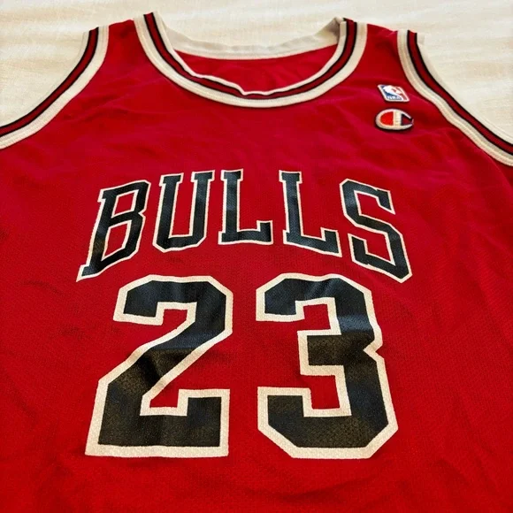 Vintage Kids Champion Chicago Bulls Michael Jordan Jersey - Picture 2 of 7